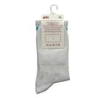 Load image into Gallery viewer, Snow Milk Socks (White / Teal)

