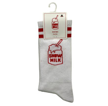Load image into Gallery viewer, Snow Milk Socks (White / Red)
