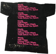 Load image into Gallery viewer, Words Hold Power Bleached Tee (Size 4XL)
