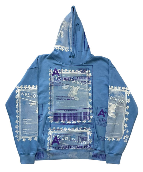 Positive Shipping Label Hoodie (Size 2XL)