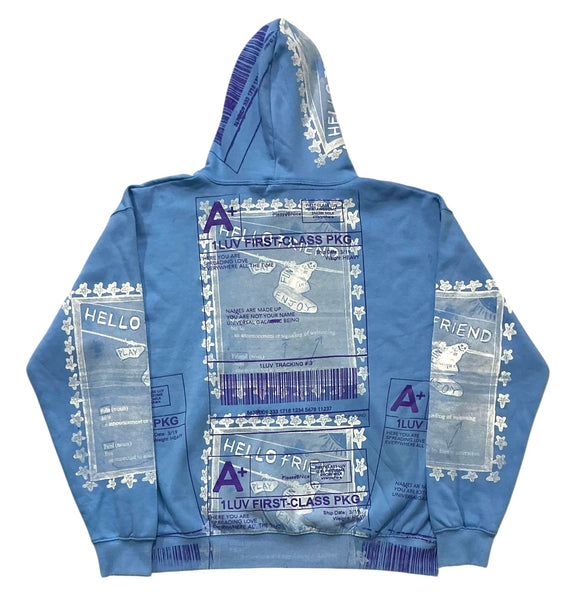 Positive Shipping Label Hoodie (Size 2XL)