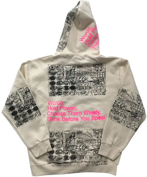 Words Hold Power Hoodie (Size Large)