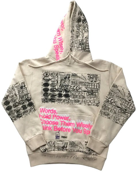 Words Hold Power Hoodie (Size Small)