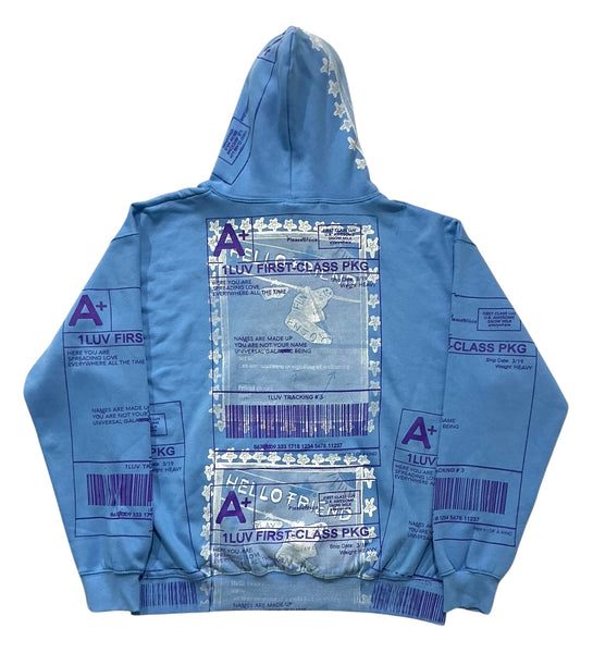 Positive Shipping Label Hoodie (Size 2XL)