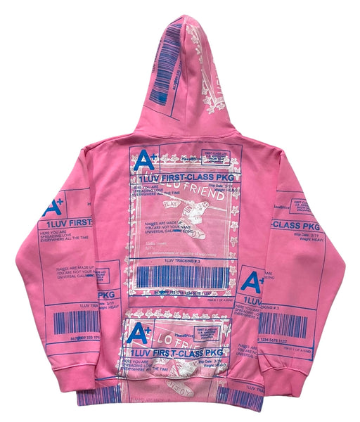 Positive Shipping Label Hoodie (Size Large)