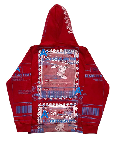 Positive Shipping Label Hoodie (Size Small)