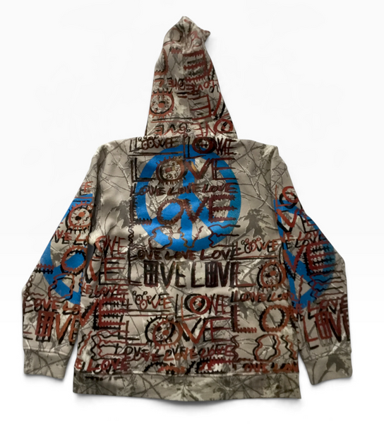 Love Love Love Zip Up Hoodie (Size XL)