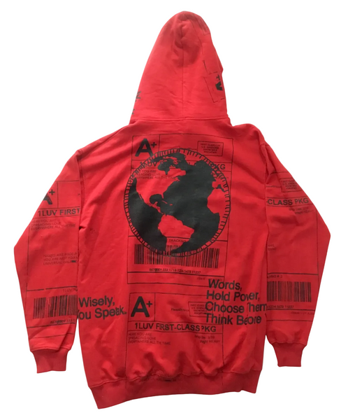 Positive Shipping Label Hoodie (Size XL)