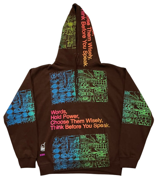 Words Hold Power Hoodie (Size Large)