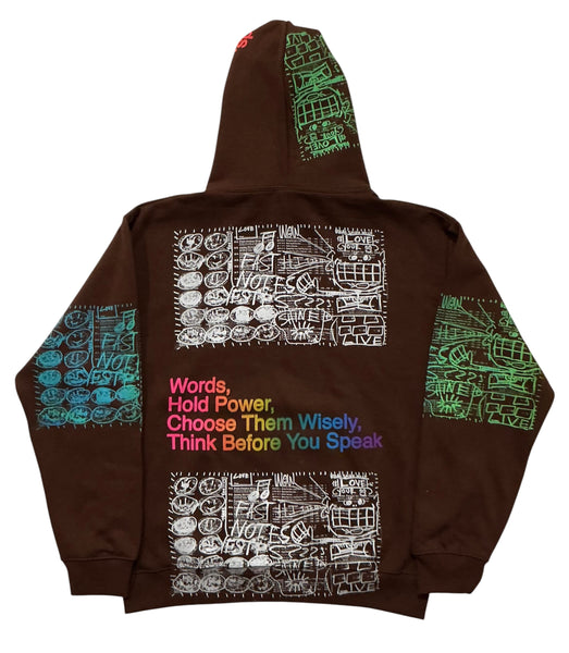 Words Hold Power Hoodie (Size Large)