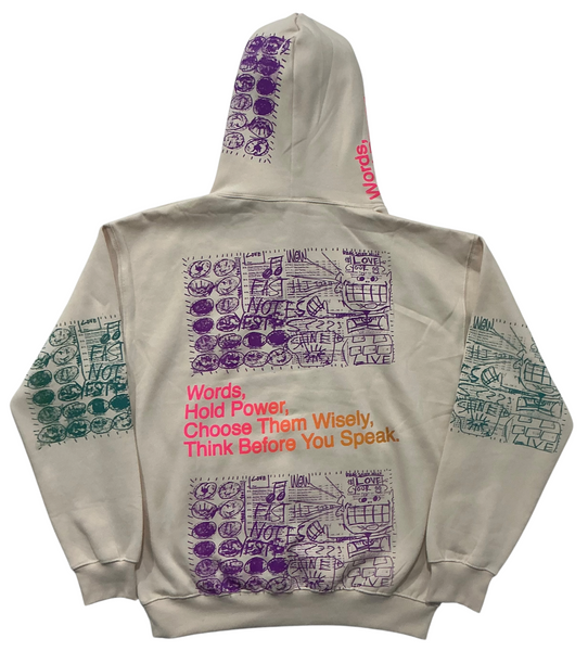 Words Hold Power Hoodie (Size XL)