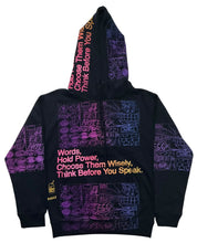 Load image into Gallery viewer, Words Hold Power Hoodie (Size Small)
