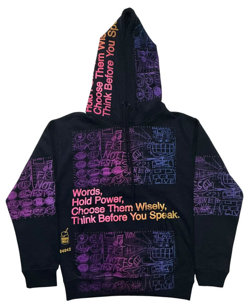 Words Hold Power Hoodie (Size Small)