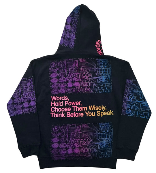 Words Hold Power Hoodie (Size Small)