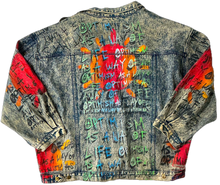Load image into Gallery viewer, Optimism as a Way of Life Vintage Jean Jacket (Size 22/24)
