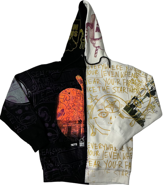 Searching For The Searchers Split Color Hoodie (Size Medium)