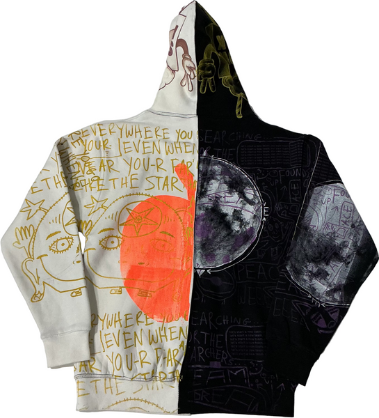 Searching For The Searchers Split Color Hoodie (Size Medium)
