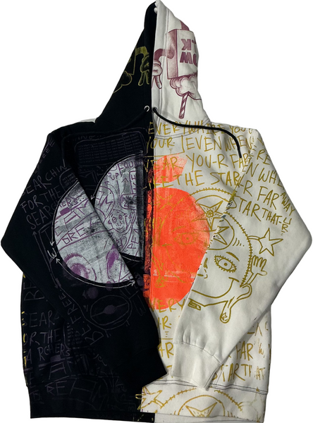 Searching For The Searchers Split Color Hoodie (Size Large)