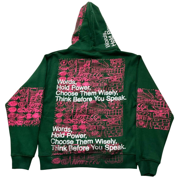 Words Hold Power Hoodie (Size Medium)
