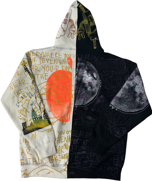 Searching For The Searchers Split Color Hoodie (Size Large)