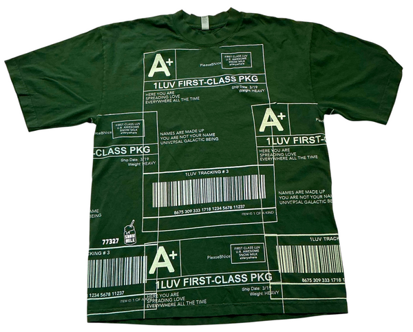 Positive Shipping Label 6.5oz Tee (Size Medium)