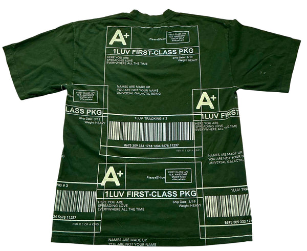 Positive Shipping Label 6.5oz Tee (Size Medium)