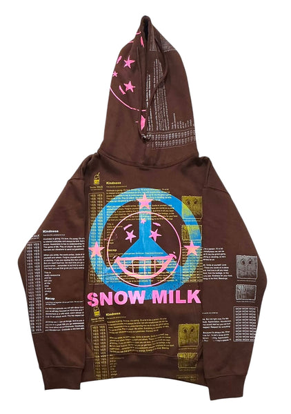 Snow Milk Kindness Hoodie (Size Small)