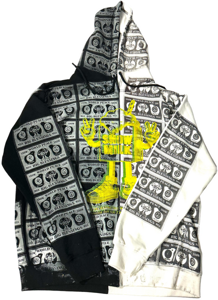 Big Blessings Bucks Split Color Hoodie (Size XL)