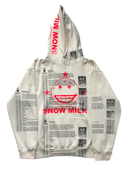 Snow Milk Kindness Hoodie (Size Large)