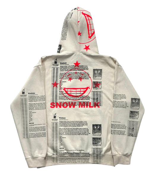 Snow Milk Kindness Hoodie (Size Large)