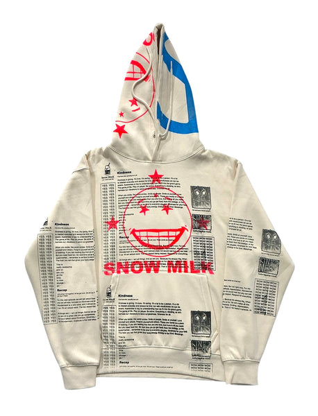 Snow Milk Kindness Hoodie (Size Medium)