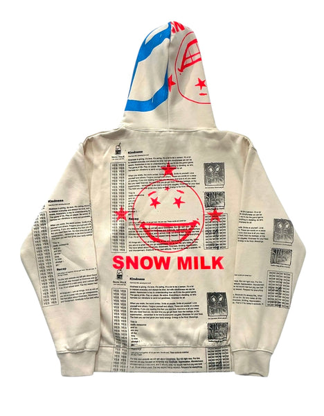 Snow Milk Kindness Hoodie (Size Medium)