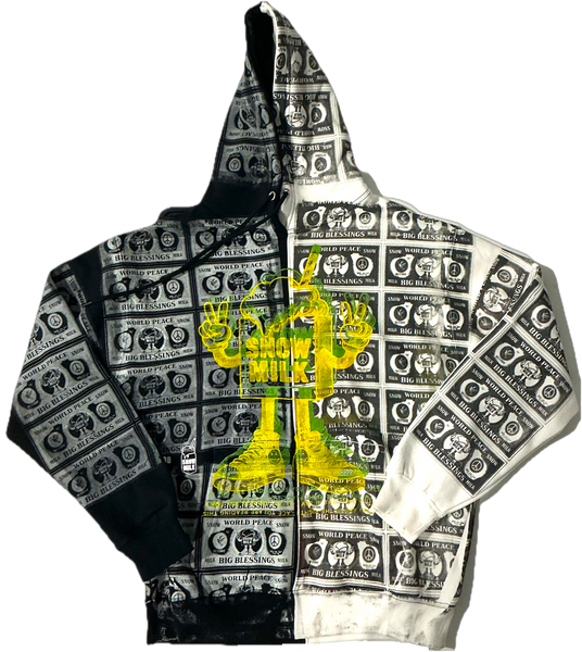 Big Blessings Bucks Split Color Hoodie (Size Large)