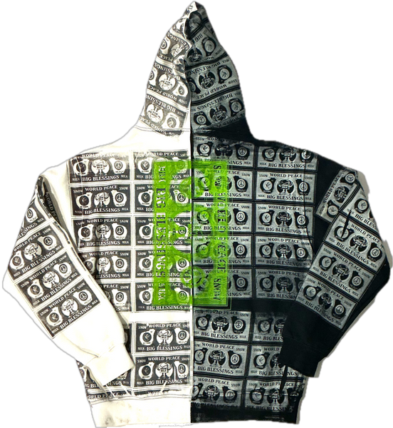 Big Blessings Bucks Split Color Hoodie (Size Large)