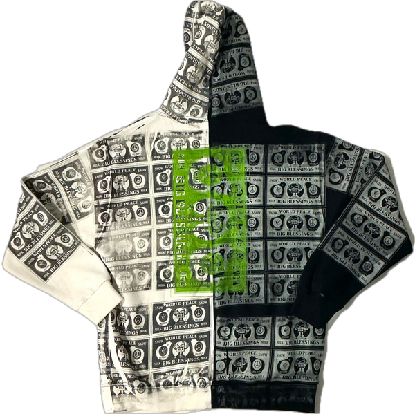 Big Blessings Bucks Split Color Hoodie (Size Large)