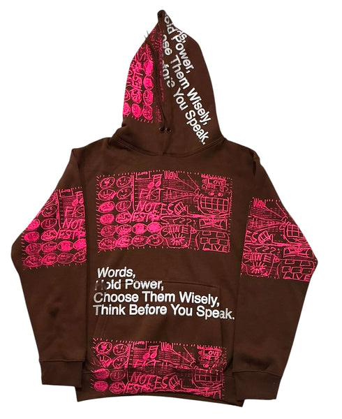 Words Hold Power Hoodie (Size Medium)