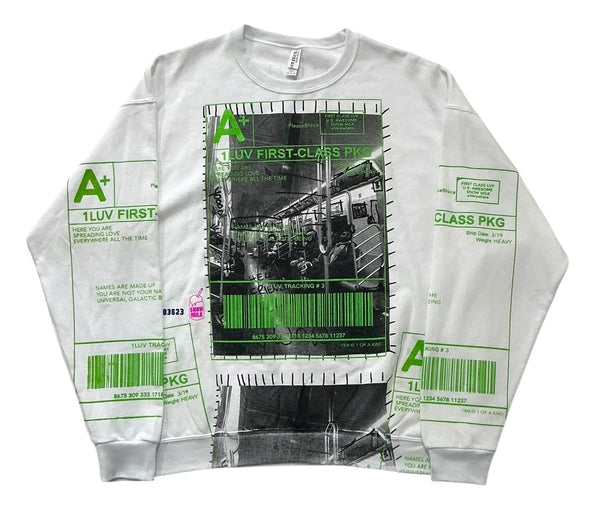 Positive Shipping Label Crewneck (Size XL)