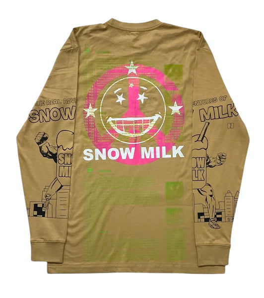 Snow Milk Kindness Long Sleeve Tee (Size Large)