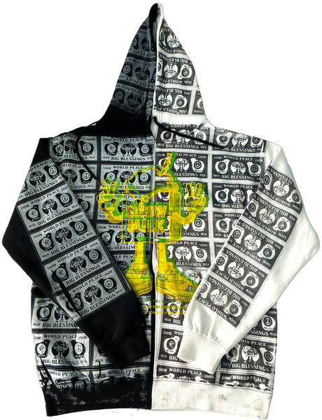 Big Blessings Bucks Split Color Hoodie (Size XL)