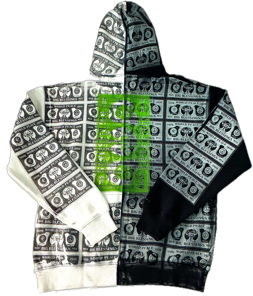 Big Blessings Bucks Split Color Hoodie (Size XL)