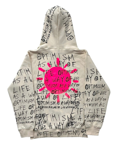 Optimism As A Way Of Life Hoodie (Size Small)