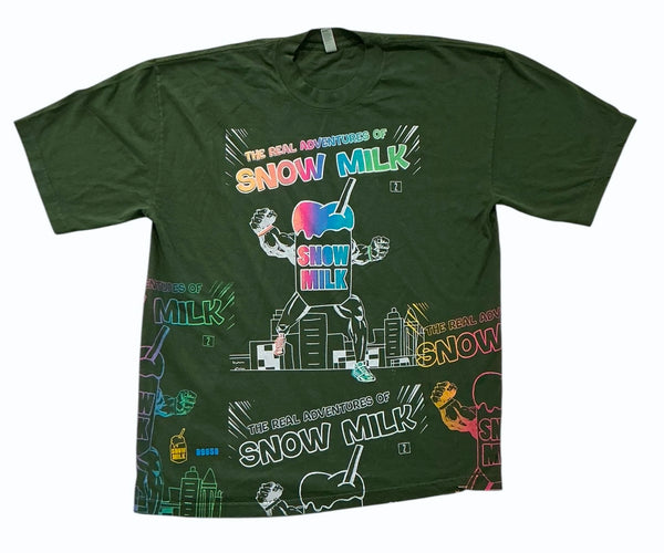 The Real Adventures Of Snow Milk 6.5oz Tee (Size Large)