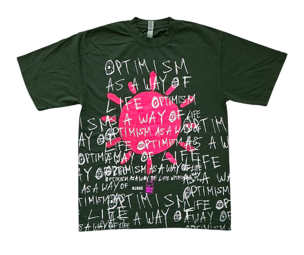 Optimism as A Way of Life 6.5oz Tee (Size Small)