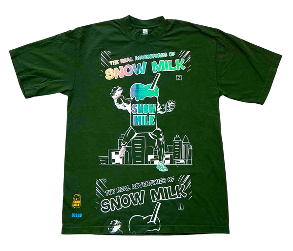 The Real Adventures Of Snow Milk 6.5oz Tee (Size Medium)
