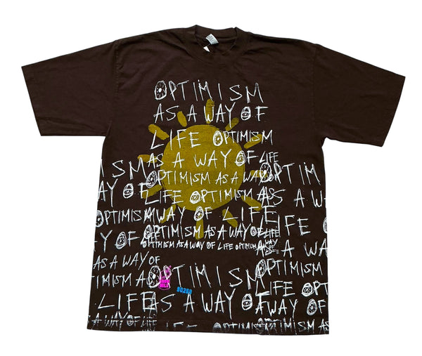 Optimism As A Way Of Life 6.5oz Tee (Size Medium)