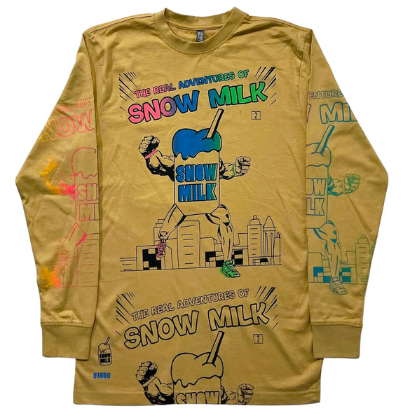 The Real Adventures Of Snow Milk  Long Sleeve Tee (Size Medium)