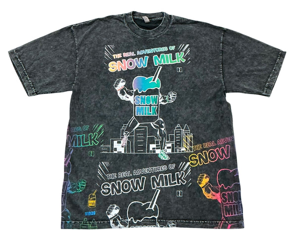 The Real Adventures Of Snow Milk 6.5oz Tee (Size Large)