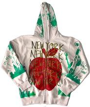 Load image into Gallery viewer, Big Apple Big Love Zip Up Hoodie (Size Small)
