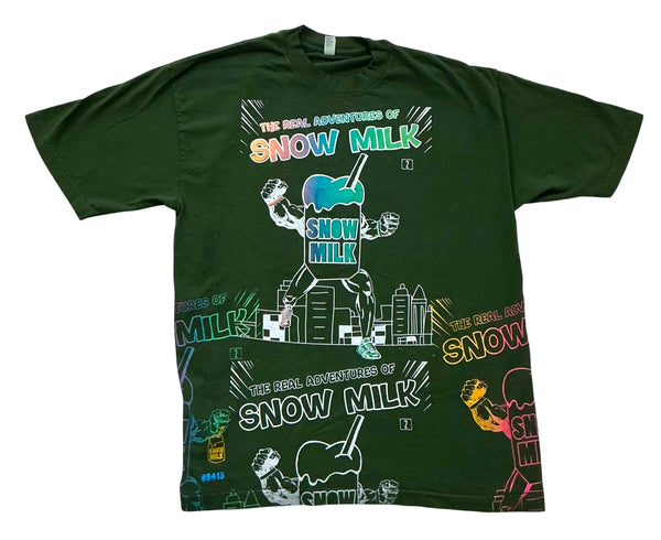 The Real Adventures Of Snow Milk 6.5oz Tee (Size Large)