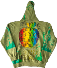 Load image into Gallery viewer, Big Apple Big Love Zip Up Hoodie (Size Medium)
